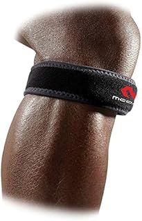 McDavid Knee Support Strap Band, Pain Relief, Patella Tendon Support, Tendonitis, Jumpers Knee Brace, Runners Knee, Adjustable for Men & Women , Black
