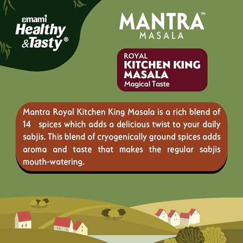 Image of Emami Healthy & Tasty Mantra Royal Kitchen King Masala 100g in Zip-lock paper Box