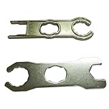 FACAIIO Universal-Solar-Steckschlüssel, 1 Paar Multifunktions-PV-Verbindungswerkzeug für 1000 V 1500 V Y-Typ T-Typ, verzinktes Aluminium, rutschfest und verschleißfest