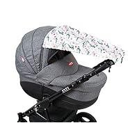 sonnensegel kinderwagen uv BABYLUX Sonnenschutz für Buggy Schütz (53. Hell Grau) Baby Siku auto holz - Color:Black + Gray Nissan Primaster