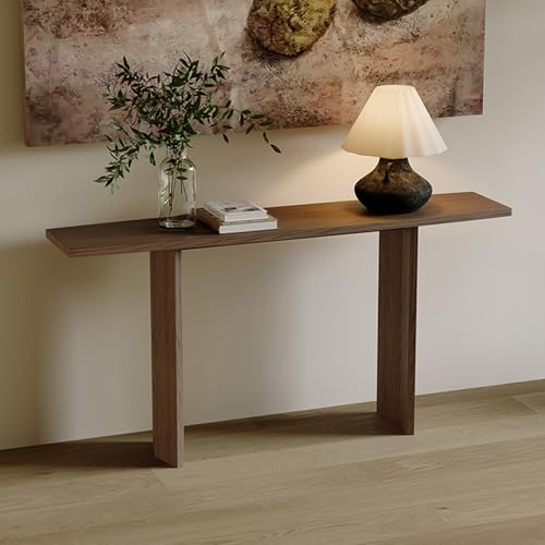 Mesa de entrada rústica para sala de estar解决狭窄玄关收纳的80cm棕色长条桌 3