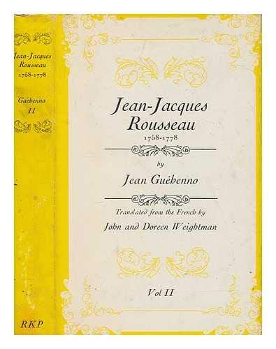 Jean Jacques Rousseau      Hardcover – June 1, 1966