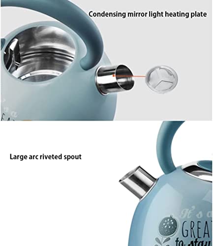 Pava eléctrica Olotu 1.7L diseño sin cable azul miniatura 5