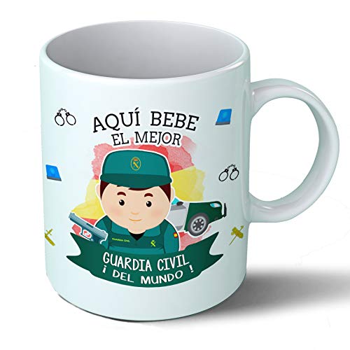 Planetacase - Taza Guardia Civil - Regalo Original - Cerámica 330 mL - Taza Desayuno Apta...