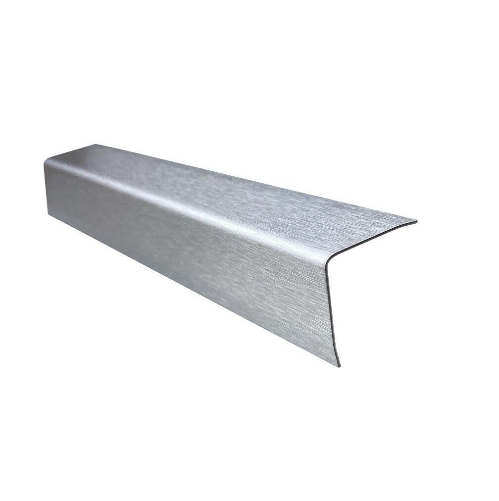 Edelstahl Winkel 150 cm Kantenschutz Metall V2A Eckleiste 3-fach gekantet 1,0 mm (35x35x1,0 mm)