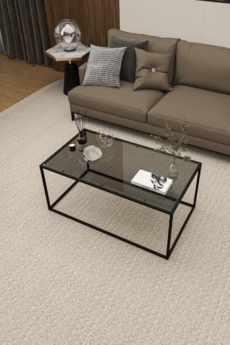 DEKOPRATİK Lisbon Coffee Table Smoked Glass