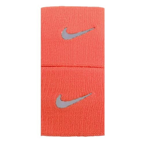 Image of NIKE Premier Swoosh Singlewide Wristbands -Soft, Moisture-Wicking (1 Pair, 2.5 inch Wide)