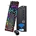 Dell OptiPlex 3060 Mini PC de escritorio, Intel Core i3-8100T, 8 GB RAM, SSD 256 GB, Bluetooth, teclado QWERTY, ratón, USB WiFi, Windows 11 Pro (reacondicionado)