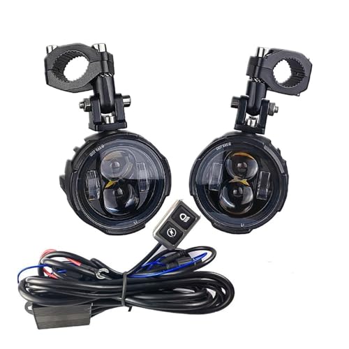 Feu arrière et phares antibrouillard moto LED 100W bicolore