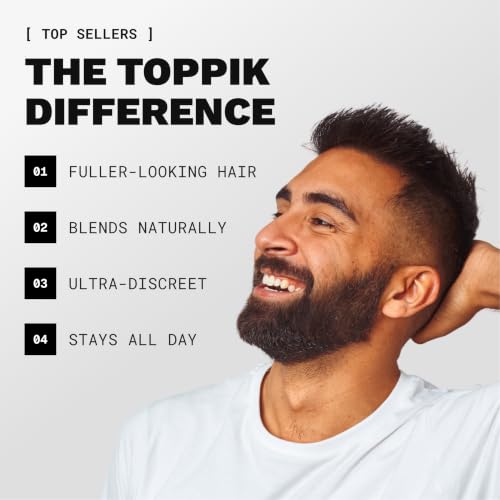 Image of Toppik Hair Building Fibers, Fill In Fine or Thinning Hair Instantly Thicker, Fuller Looking Hair 9 Shades,4 size options