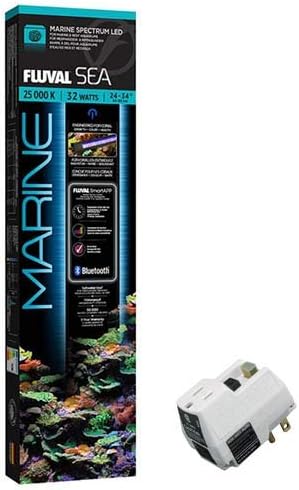 Fluval Sea Marine 3.0 LED Light Fixture 24" & Shock Shield GFCI Plug Adapter Bundle