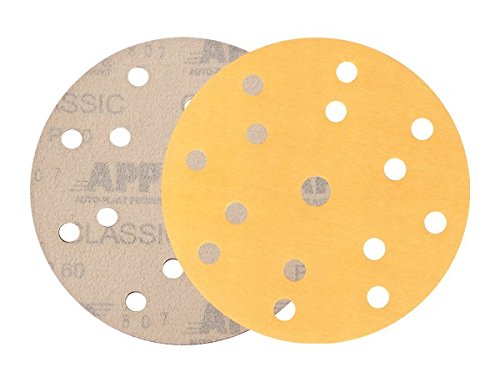 Lot de 50 disques abrasifs auto-agrippant Ø 150 mm Grain au choix P40, 60, 80, 100, 120, 150, 180, 220, 240, 280, 320, 360, 400, 500, 600, 800