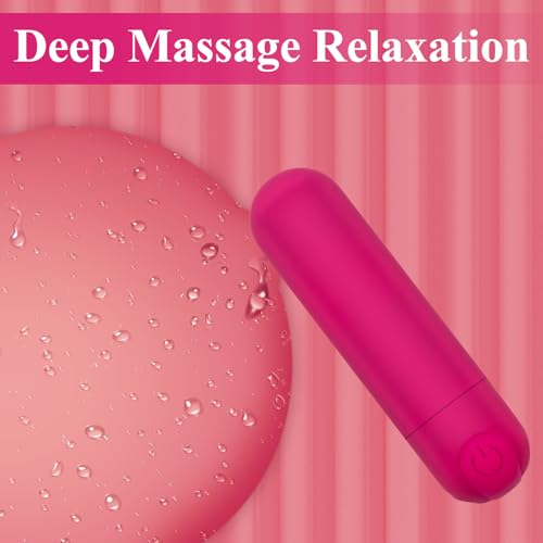 JEDLEM Upgraded Massager 10 Modes Quiet Massage Stick Tool, Handheld Travel Pocket Portable Cordless Soft Toy (Pink) — view 3