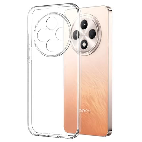PRISMA ONLINE - Funda para OPPO Reno 12 FS 4G/5G - OPPO Reno 12 F 4G/5G, Silicona Transparente Fina Gel Carcasa Trasera Protector Camara Flexible Blanda Antigolpes y Anti-Amarillo 6.67' Reno12 Case