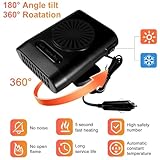 Chuankefanxing 12V 200W Car Heater, Car Heaters for Vehicle, Multi-Functional Car Defroster Windshield Heater, 2 in 1 Fast Heating and Cooling Fan for Car, Truck, SUV - Image 6