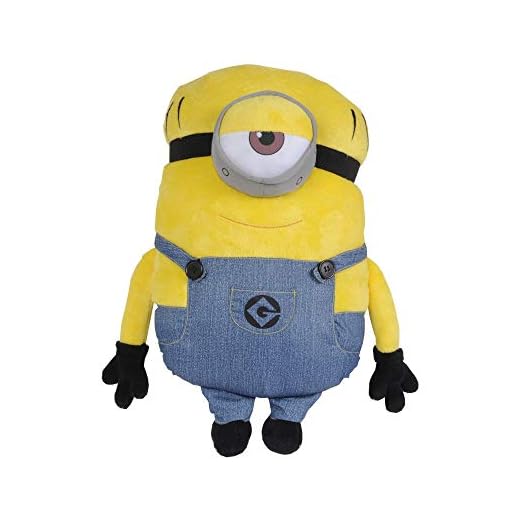 Universal Despicable Me Minions Mel Character Shaped Soft Plush Cuddle Pillow, Yellow