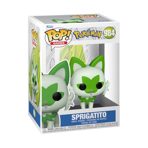 Funko Pop! Games: Pokemon - Sprigatito - Figura de Vinilo Coleccionable - Idea de Regalo- Mercancia Oficial - Juguetes para Niños y Adultos - Video Games Fans - Muñeco para Coleccionistas