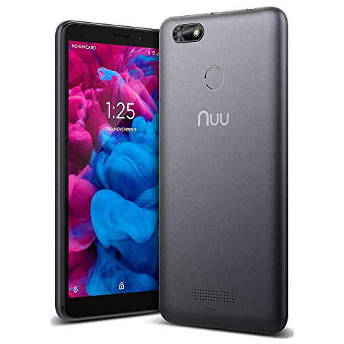 NUU A5L 14 cm (5,5") 2 Go 16 Go Double SIM 4G Gris 2650 mAh - Smartphone (14 cm (5,5"), 2 Go, 16 Go, 8 MP, Android 8.0, Gris)