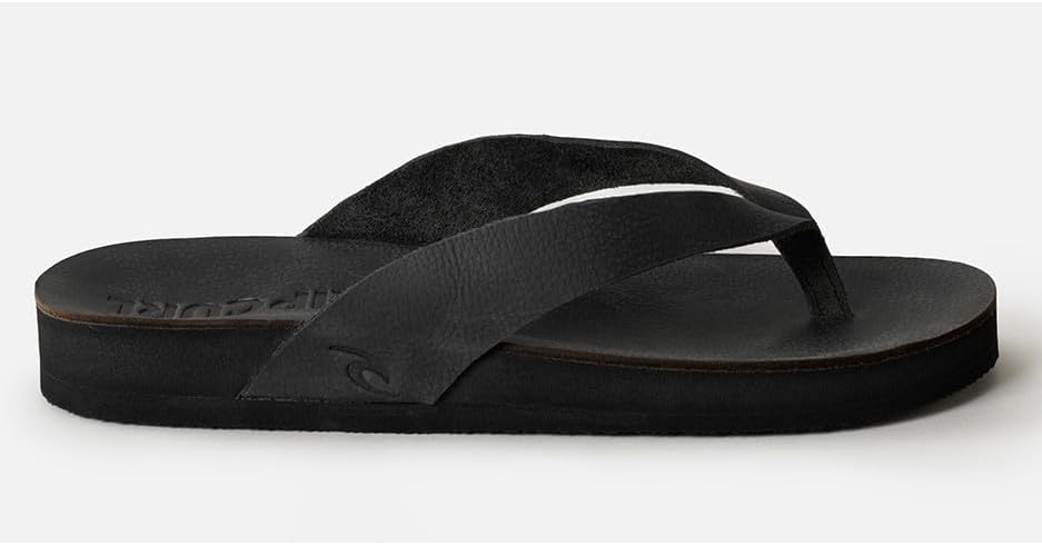 Rip Curl レディース フリーダムブルーム レザー ビーチサンダル, ブラック, 27.0 cm