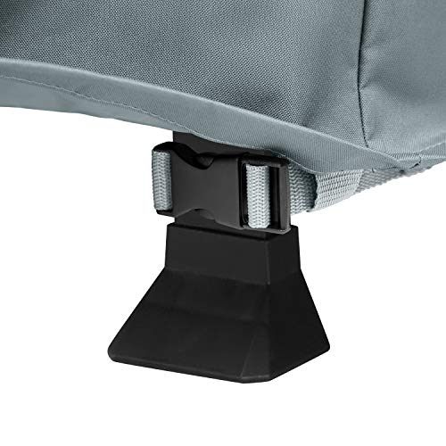 Classic Accessories Storigami Water-Resistant 100 Inch Easy Fold Patio V-Shaped Sectional Lounge Set Cover, Monument Grey, Patio Furniture Covers #TOP5