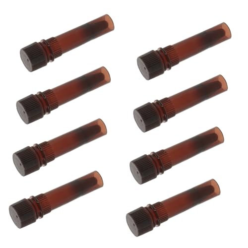 OSOLADY 20pcs Cryovial Sampling Tubes Lightproof Tubes for Sampling Storage Tubes Test Tubes for Storage Plastic Vials with Caps Test Tubes Storage Test Tubes with Caps Test Vials Pp Brown
