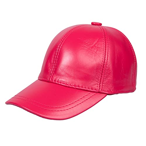 Image of Genuine Leather Unisex Baseball Cap