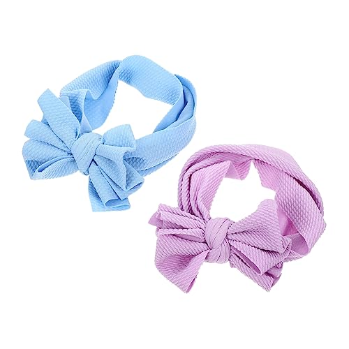 VICASKY 2pcs Dog Party Bow Decorative Headwear for Pet Puppy Bow Headband Head Wrap for Dogs