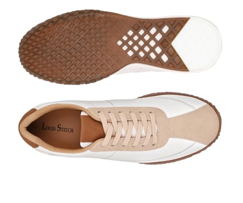 Image of LOUIS STITCH Men's Casual Lightweight Lace-Up Low-Top Sneakers for Men| Cushioned Comfort | Lightweight & Comfortable Casual Lace-Up Shoes | LSP-SNK-AVI-Lace-Ups