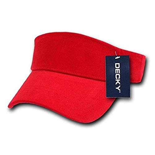Visière Decky protection solaire running et golf couleur rouge