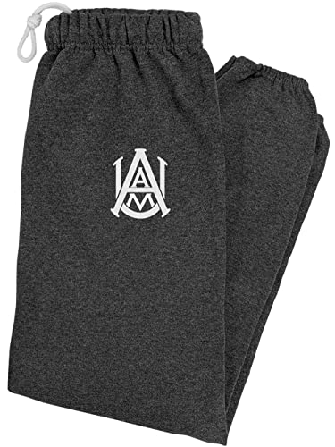 LOGOVISION Alabama A&M University Primary Logo Mens Jogger Sweatpants, Charcoal Heather, Large