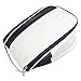 Portable for Golf Shoe Bag Waterproof Dustproof Travel Sports Footwear Storage Case with Handle PU Leather Shoe Carrier for Men Women Golfer White 36x24x6cm Lightweight Organizer