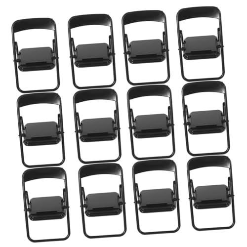 MAGICLULU 15pièces Chaise Pliante Miniature Lot de Meubles Miniatures Support De Téléphone pour Maison De Poupée Décoration Intérieur