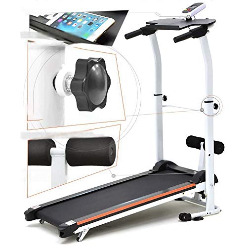 Image of Treadmill,Folding Treadmills for Home with Incline, Mechanical Foldable Walking Machine Home Fitness Equipment Sports Equipment Aerobic Equipment (Red)
