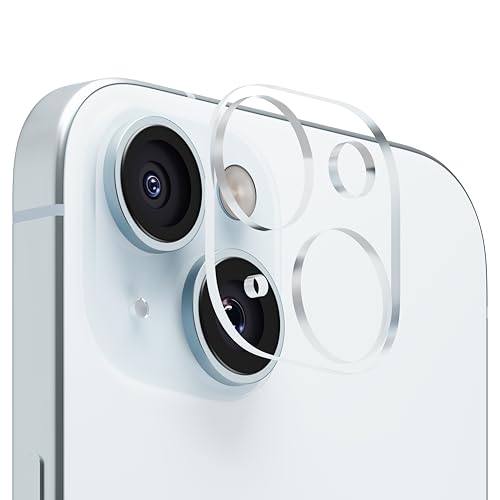 Image of CASEGEAR Clear iPhone 15 /15 Plus Camera Lens Protector | HD Clarity | Scratch Resistant | Complete Coverage | Easy Installation