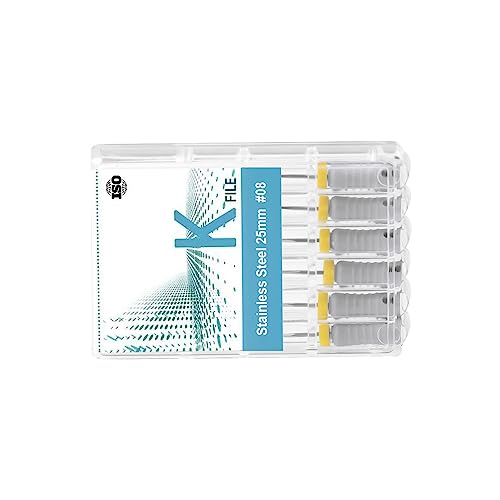 Nski 6Pcs/Pack Hand Use K-Files Stainless Steel Endo Files #08 Endodontic Files 21Mm/25Mm thumb #8