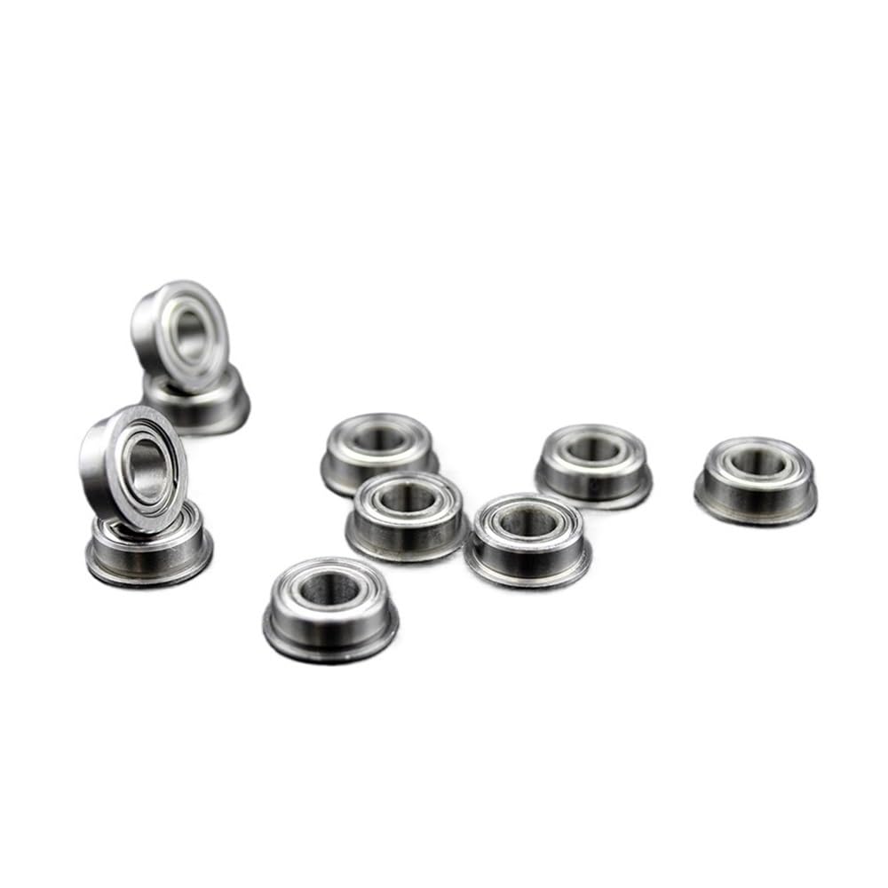 10 Piezas MF63 MF93 MF74 MF84 MF104 MF85 MF95 MF105ZZ MF115 MF106 MF126 MF117 MF137 MF148 ZZ Rodamientos de Bolas Rodamientos de Brida Micro(MF52 ZZ 2x5x2.5mm)