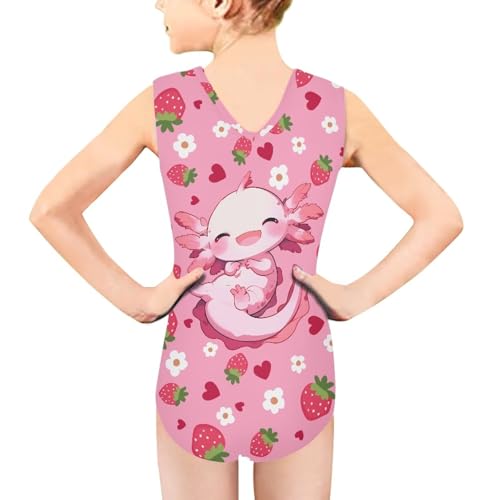 Image of Girls Swimsuit 3-14Y One Piece Swimwear Sleeveless Girls Bathing Suit