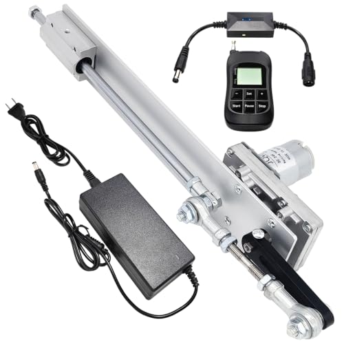 Actuador lineal telescópico con carrera ajustable de 1.2 a 6 pulgadas