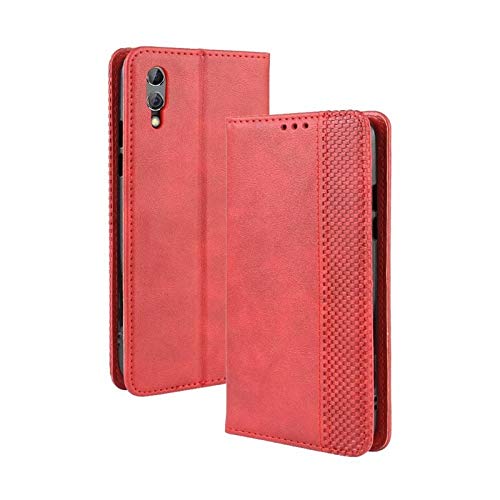 Mobile Phone Cases Compatible With Xiaomi Black Shark 2 Case, Phone Case With Name Card Holder, Magnet Flip, Support Function, Shockproof Protective Case Cover (Color : Red)