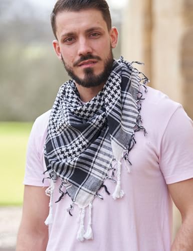 LOVARZI Desert Shemagh Scarf - Stylish & Versatile Fashion Scarf for Men & Women of All Ages