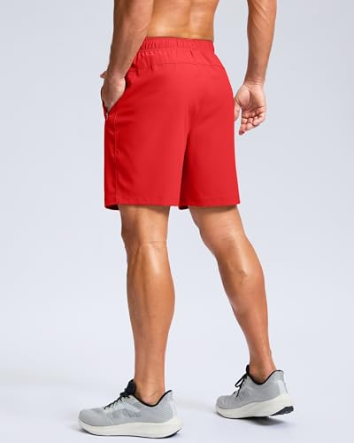 Image of G Gradual Men's Athletic Running Shorts with Zipper Pockets Quick Dry 7 inch / 5 inch / 9 inch Workout Gym Shorts for Basketball Hiking