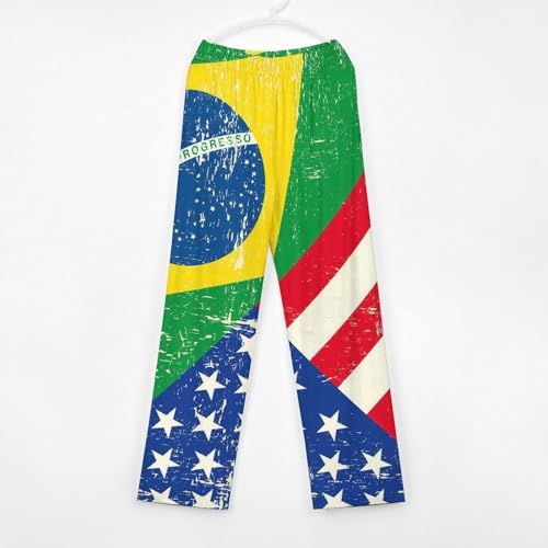 Brazil And USA FlagChildren's Casual Pajamas150CM2
