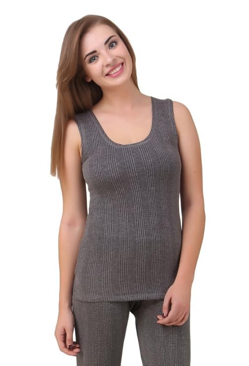 Women Vest Innwear Thermal Winter Wear Black Pack of 1