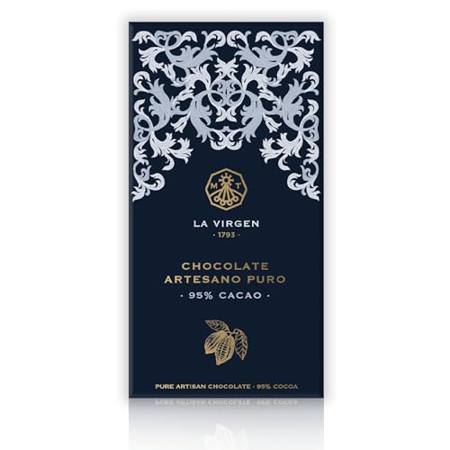 Chocolates Marcos Tonda – Chocolate Negro 95% La Virgen 1793 | Chocolate Puro Artesano 100g | Chocolates Originales Para Regalar | Chocolates Para Regalar Desde 1793