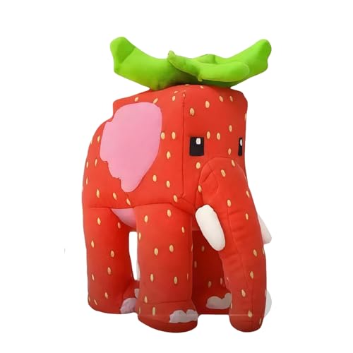 Steal a Brainrot Plush Toys, 9.8 inch Soft Huggable Decor for Rooms, Collectible Gift for Fans (Red Elephant)