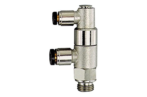 RIEGLER 107065-67.018-6 Stoppventil pneumatisch betätigt, G 1/8, Steckanschluss 6/4, 1Stk