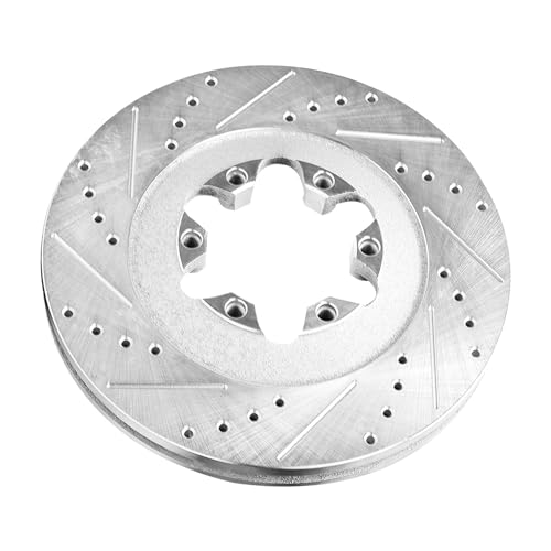 Image of Detroit Axle - Front Brake Rotors for 2009-2012 Chevrolet Colorado GMC Canyon Drilled & Slotted Brake Rotors 2010 2011 Replacement Brakes and Rotors