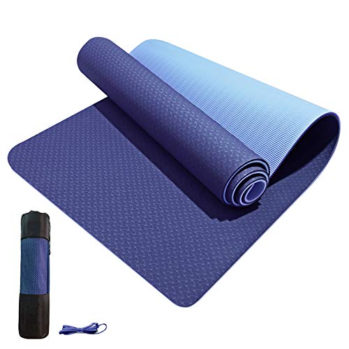 Thick Yoga Mat Non Slip 1/3-Inch TPE Yoga Mat for Men Women Thick Workout Mat with Bags and Carriers?72
