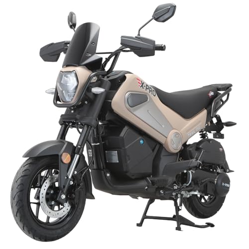 X-PRO Trail 150 Gas Moped for Adults, Full Size Street Legal Gas Powered with 4-Stroke Engine,...