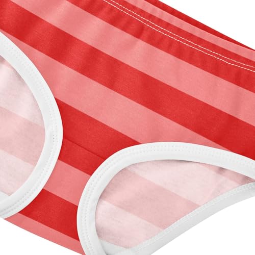 Red Pink Stripe Toddler Girls's Underwear 2T4